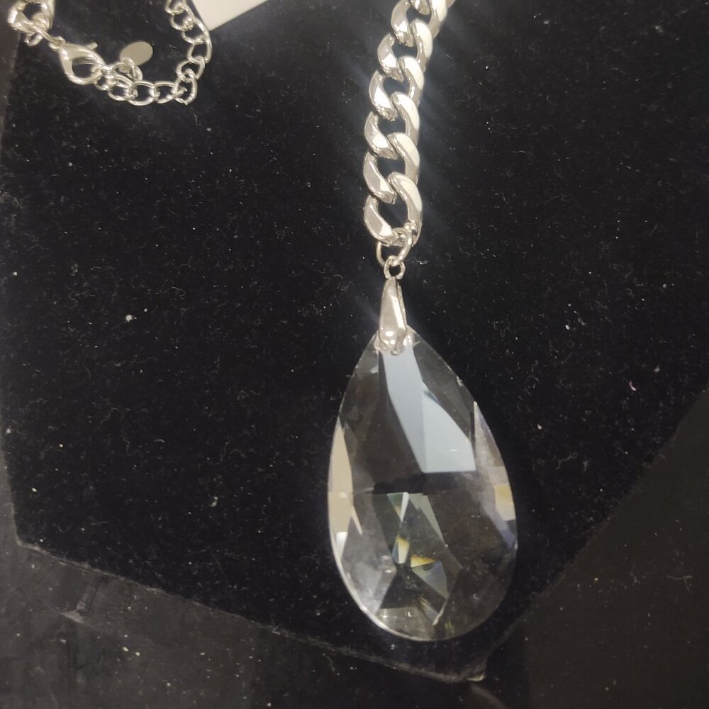 Chained Crystal Necklace Set
